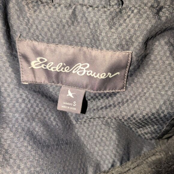 Eddie Bauer Jacket Women's Size Small Gray Sun Valley Down Parka Puffer Quilted - Picture 4 of 11